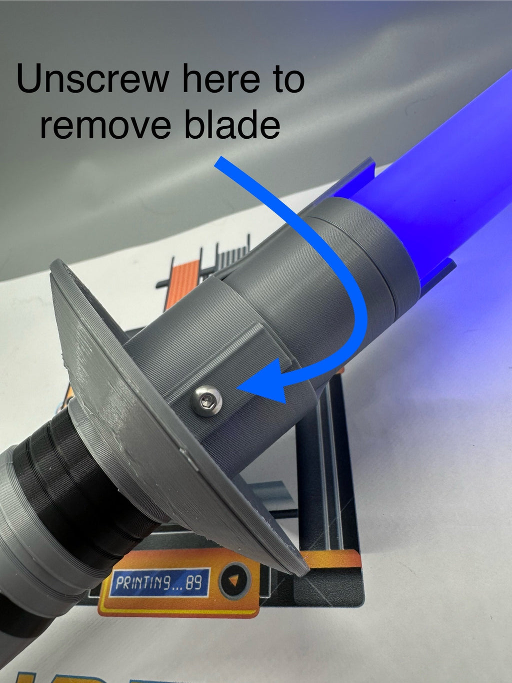 Ezra's Third Lightsaber | Working Light Up with Sound | Functional | No Paint Required | 3D Printed | Ahsoka | Lightsaber Display Mount