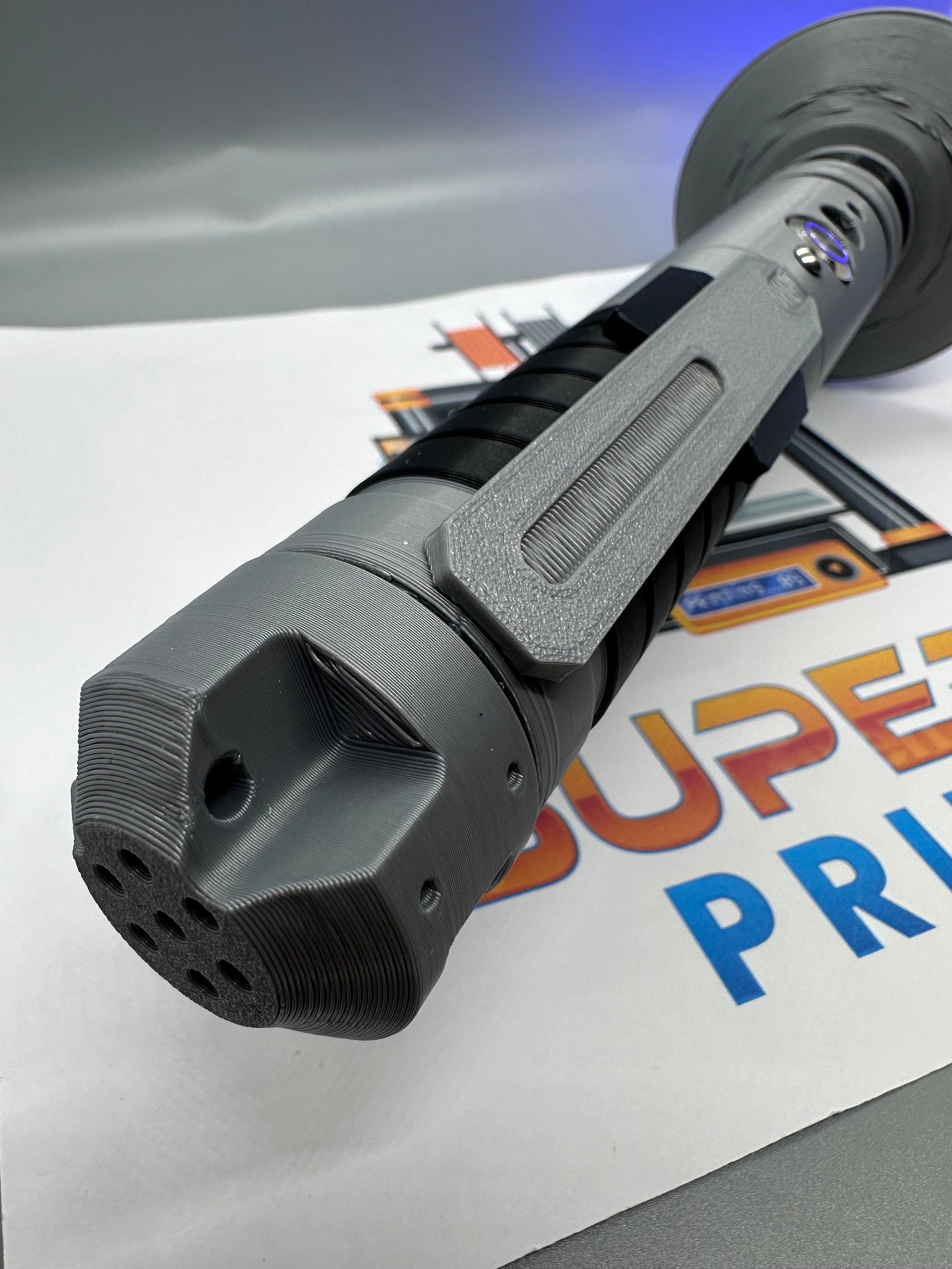 Ezra's Third Lightsaber | Working Light Up with Sound | Functional | No Paint Required | 3D Printed | Ahsoka | Lightsaber Display Mount