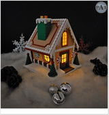 3D Printed Gingerbread House Kit or Completed | No Paint Required | Effortless Holiday Charm!
