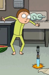 Rick and Morty's Lightsabers from Rick and Morty | In Color | Sound and Lights | 3D Printed | Lamp | Actual Electronic Lightsaber Lamp