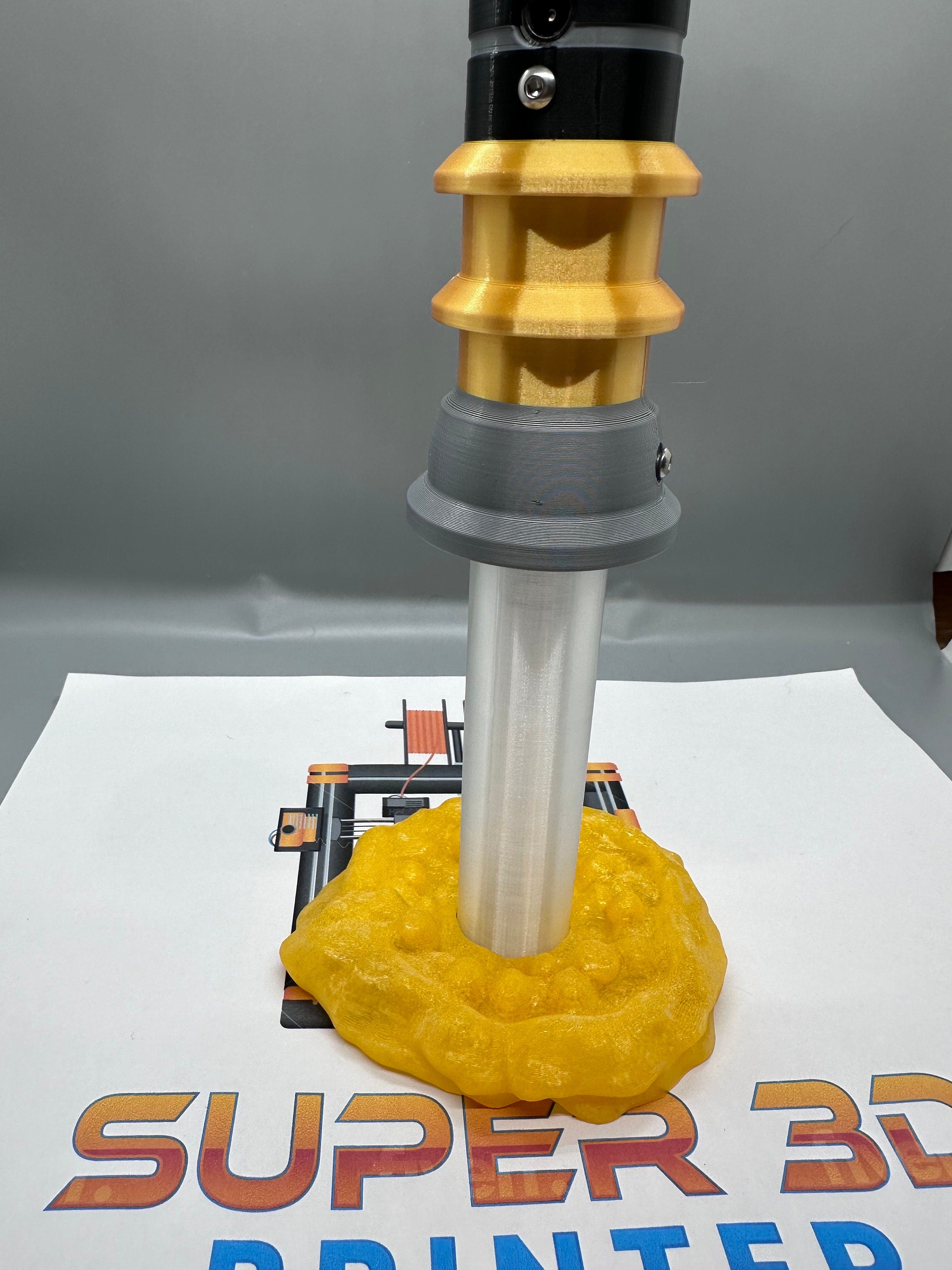 Rick and Morty's Lightsabers from Rick and Morty | In Color | Sound and Lights | 3D Printed | Lamp | Actual Electronic Lightsaber Lamp