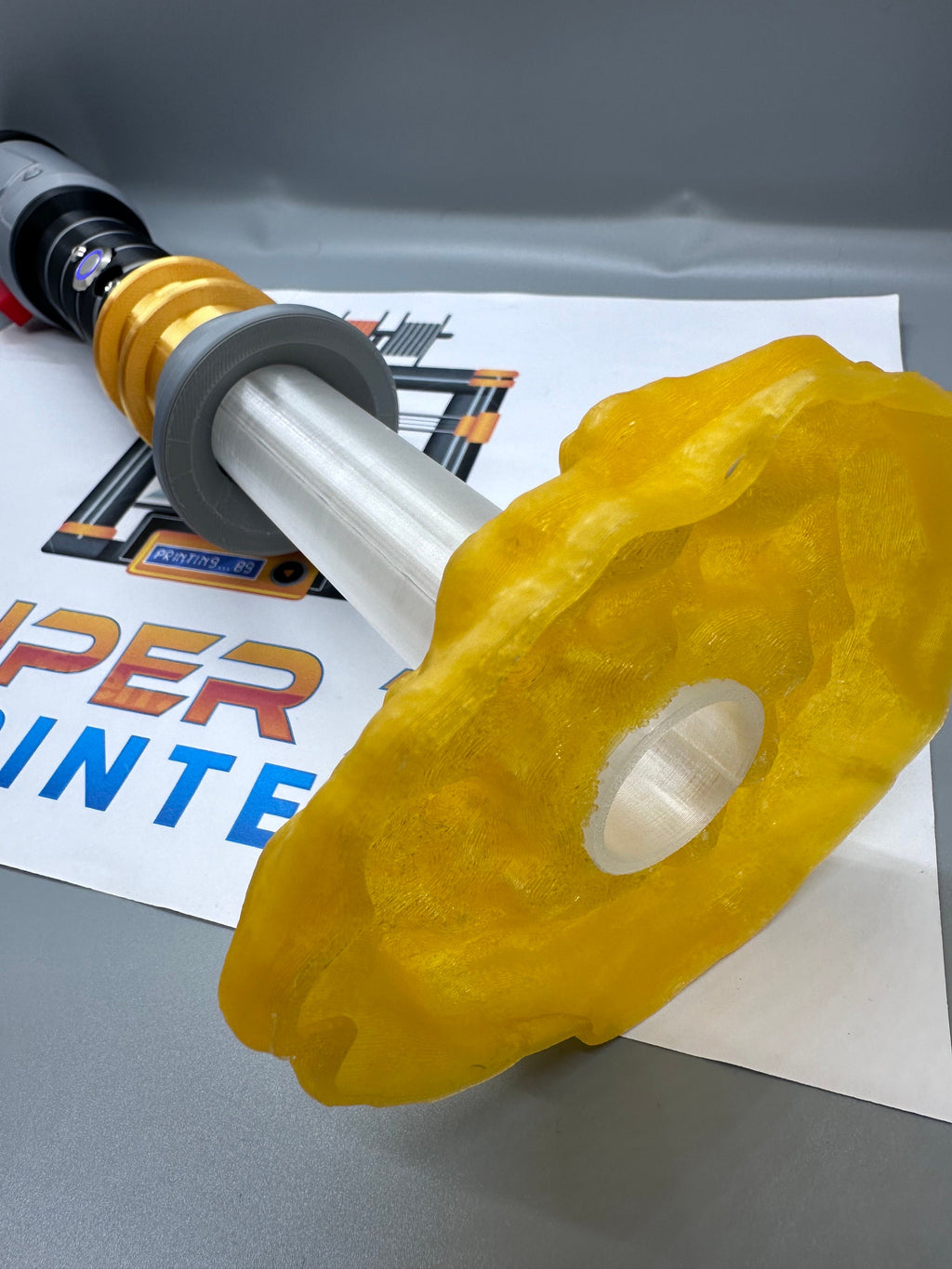 Rick and Morty's Lightsabers from Rick and Morty | In Color | Sound and Lights | 3D Printed | Lamp | Actual Electronic Lightsaber Lamp