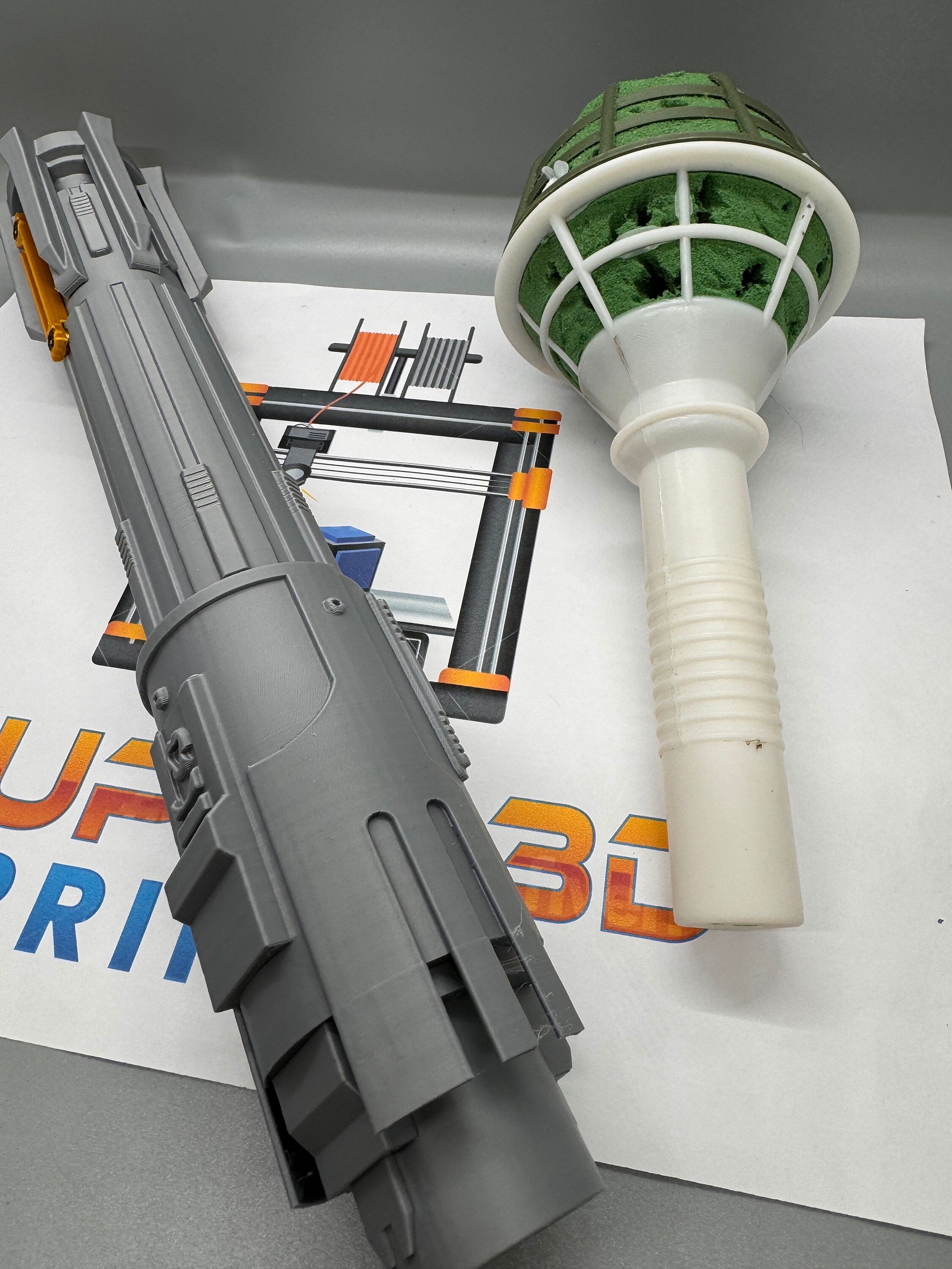Ben Solo's Lightsaber Bouquet Holder| Full Color | No Paint Required | 3D Printed | Star Wars Wedding