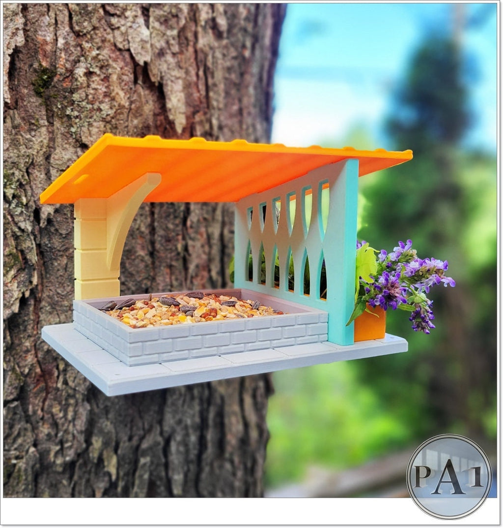 Bird Feeder | Mid Century Modern | 3D Printed