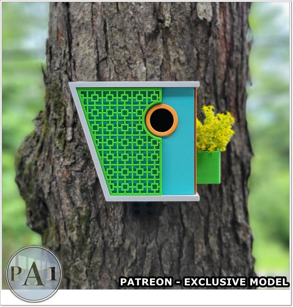 Bird House | Mid Century Modern | 3D Printed