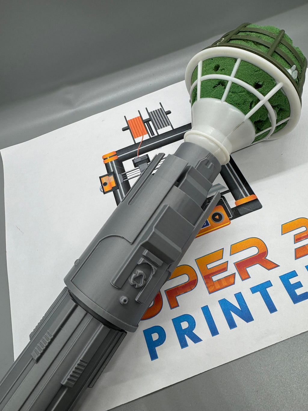 Ben Solo's Lightsaber Bouquet Holder| Full Color | No Paint Required | 3D Printed | Star Wars Wedding