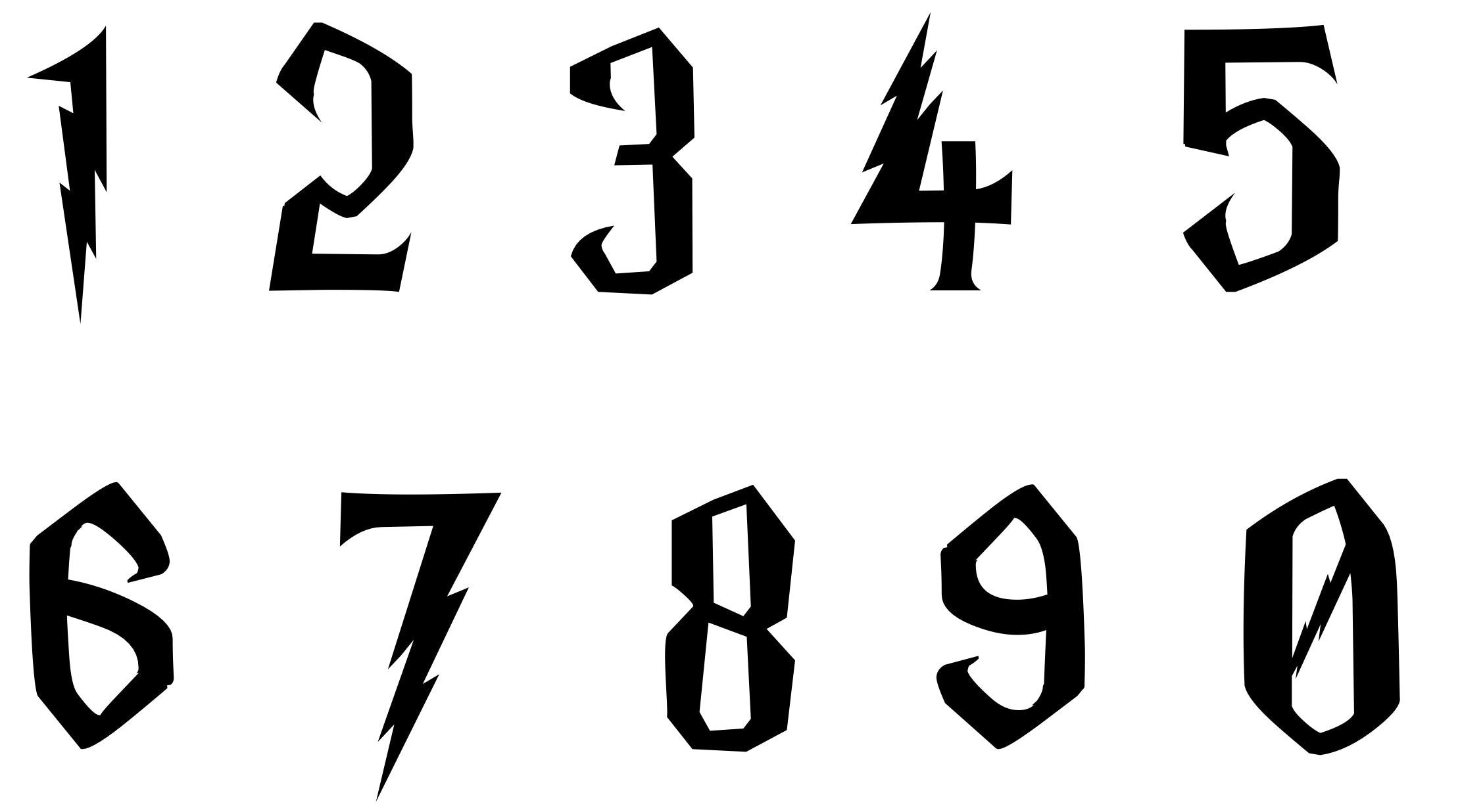 Wizarding Address Numbers | Weather Resistant-| Hogwarts-Harry Potter | Magic | 3D Printed | Wizard and Witch | Halloween | Multiple Colors