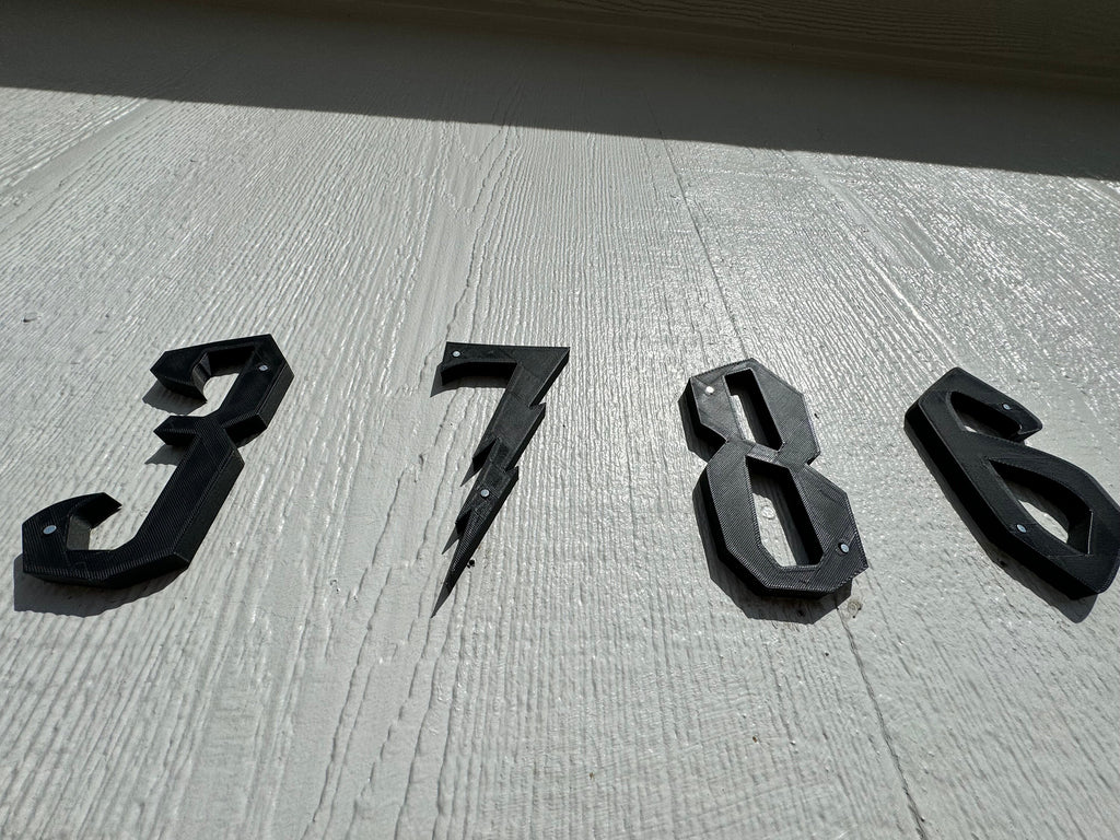 Wizarding Address Numbers | Weather Resistant-| Hogwarts-Harry Potter | Magic | 3D Printed | Wizard and Witch | Halloween | Multiple Colors