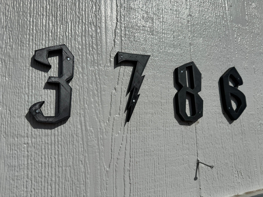 Wizarding Address Numbers | Weather Resistant-| Hogwarts-Harry Potter | Magic | 3D Printed | Wizard and Witch | Halloween | Multiple Colors