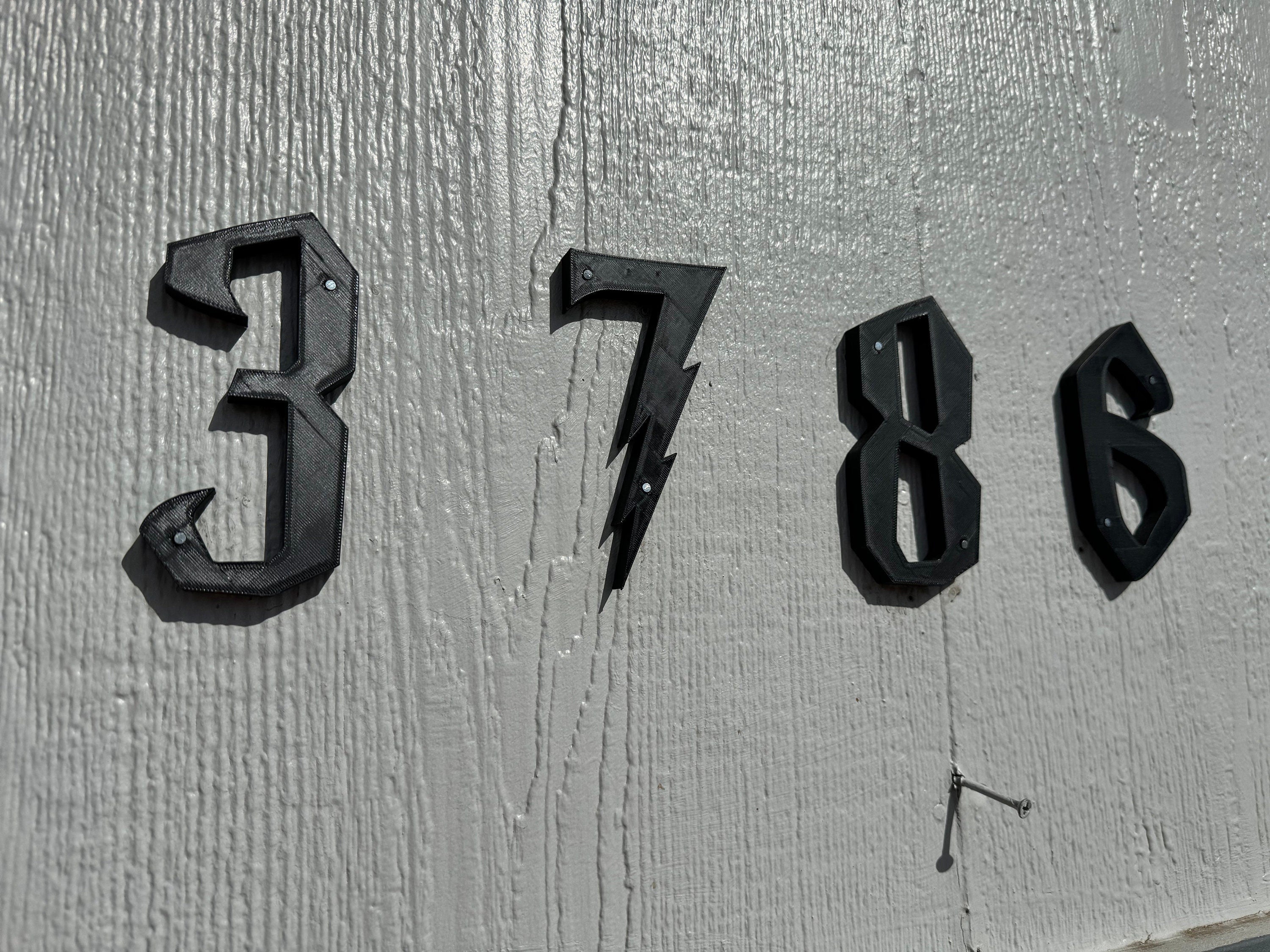 Wizarding Address Numbers | Weather Resistant-| Hogwarts-Harry Potter | Magic | 3D Printed | Wizard and Witch | Halloween | Multiple Colors