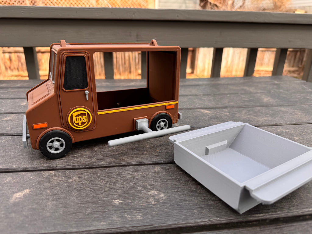 Bird Feeder | UPS Truck | 3D Printed