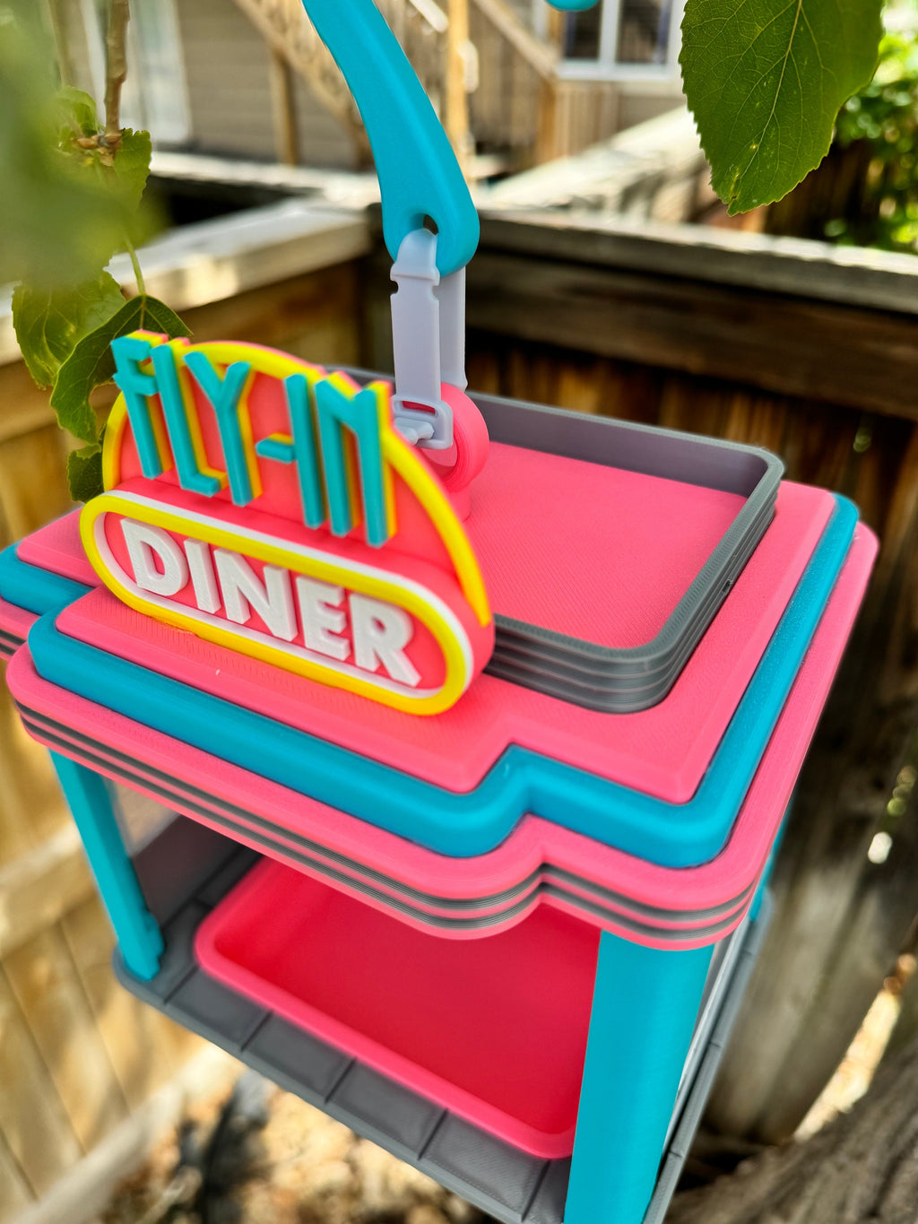 Bird Feeder | Retro Diner | 3D Printed