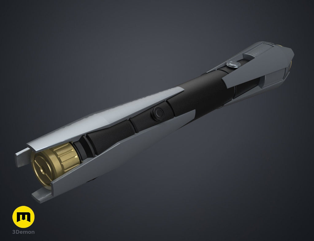 Sifo Dyas Lightsaber | No Paint Required | 3D Printed | Clone Wars | Galaxy's Edge | Lightsaber Display Mount on Desk or Wall