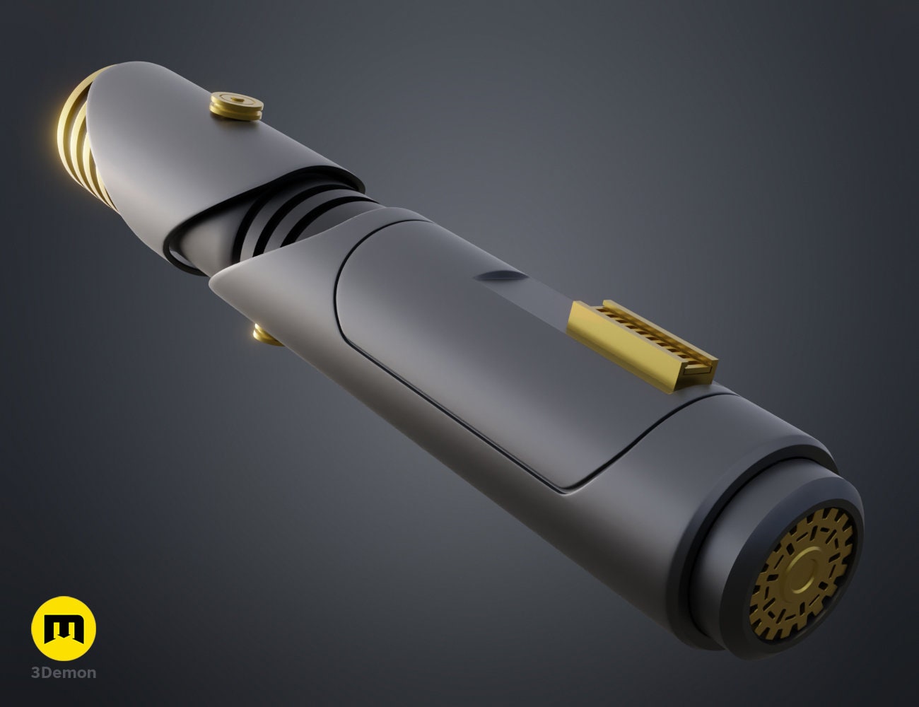 Depa Billaba Lightsaber | No Paint Required | 3D Printed | Jedi | Republic | Lightsaber Display Mount on Desk or Wall