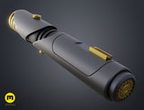 Depa Billaba Lightsaber | No Paint Required | 3D Printed | Jedi | Republic | Lightsaber Display Mount on Desk or Wall