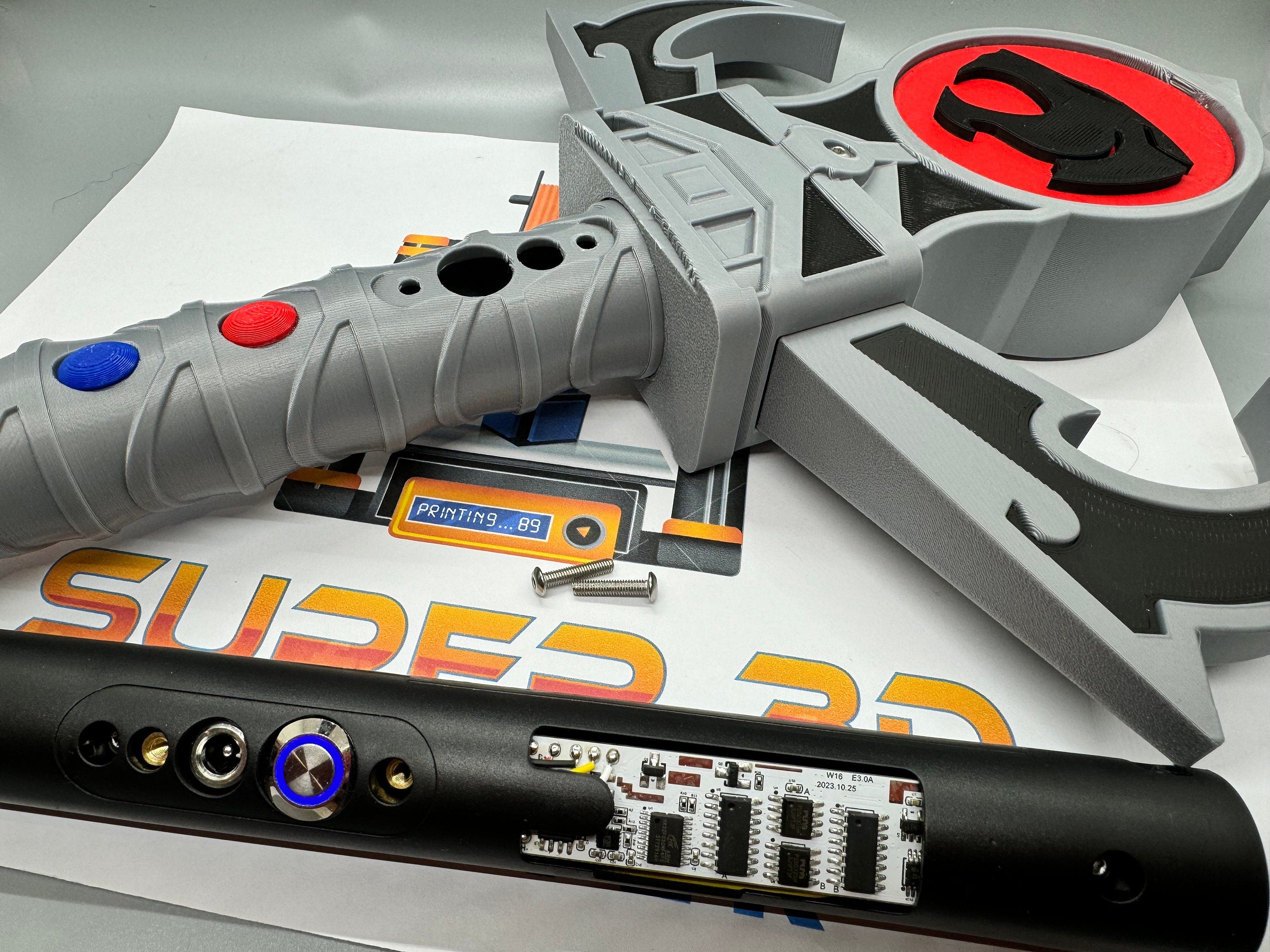 Thundercats Sword of Omens Lightsaber: 3D Printed, Light-Up with Sound
