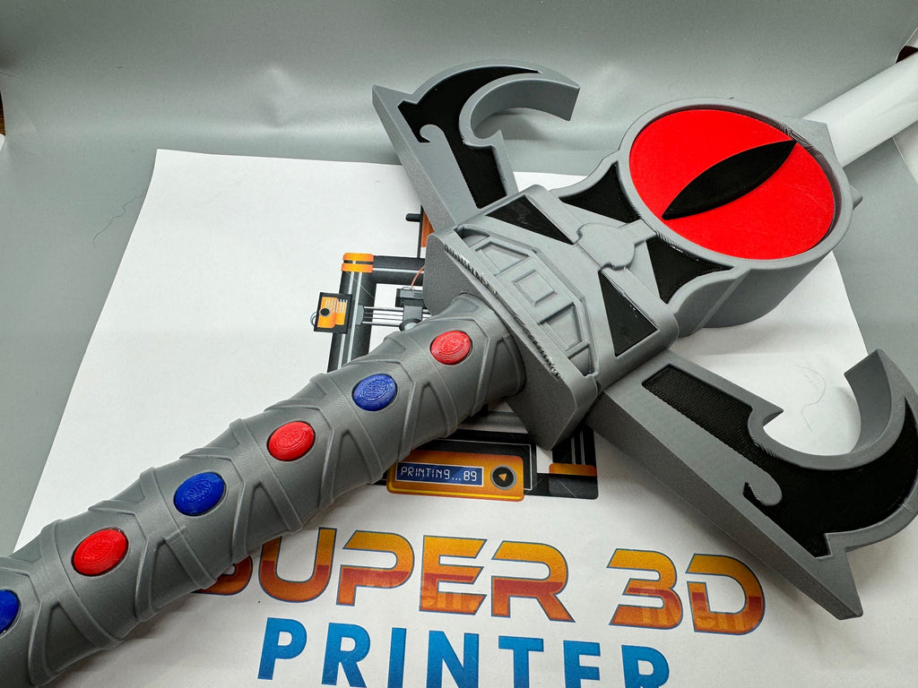Thundercats Sword of Omens Lightsaber: 3D Printed, Light-Up with Sound