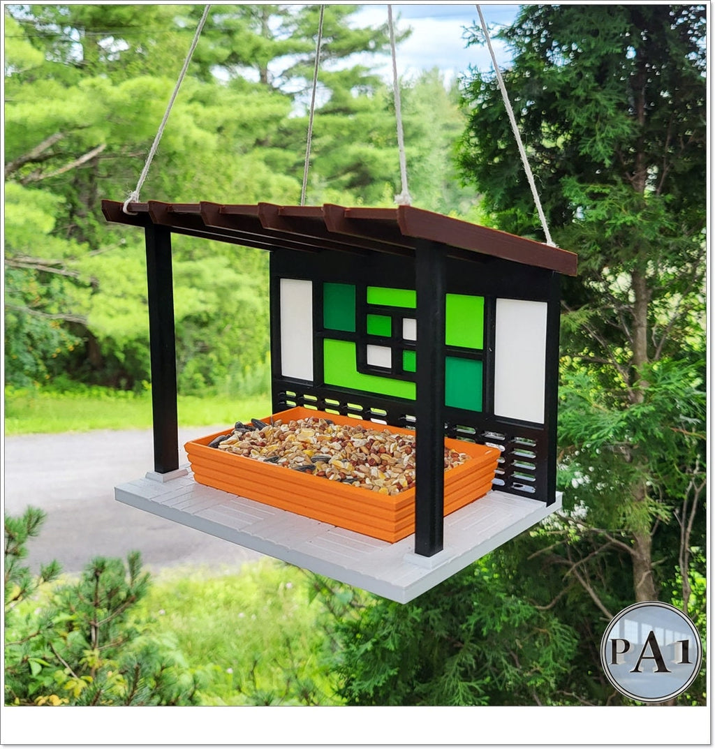 Bird Feeder | Mid Century Modern v3 | 3D Printed