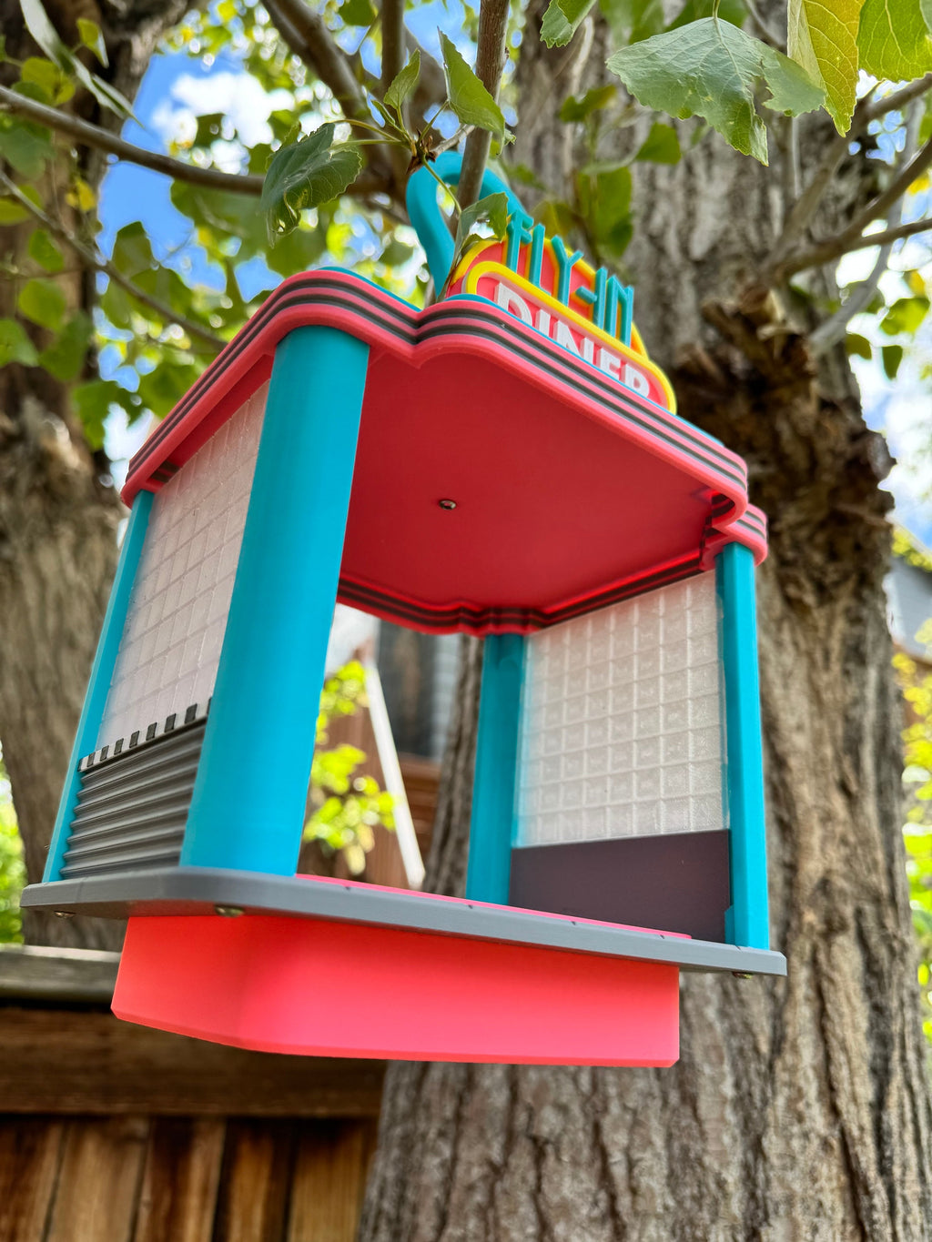 Bird Feeder | Retro Diner | 3D Printed