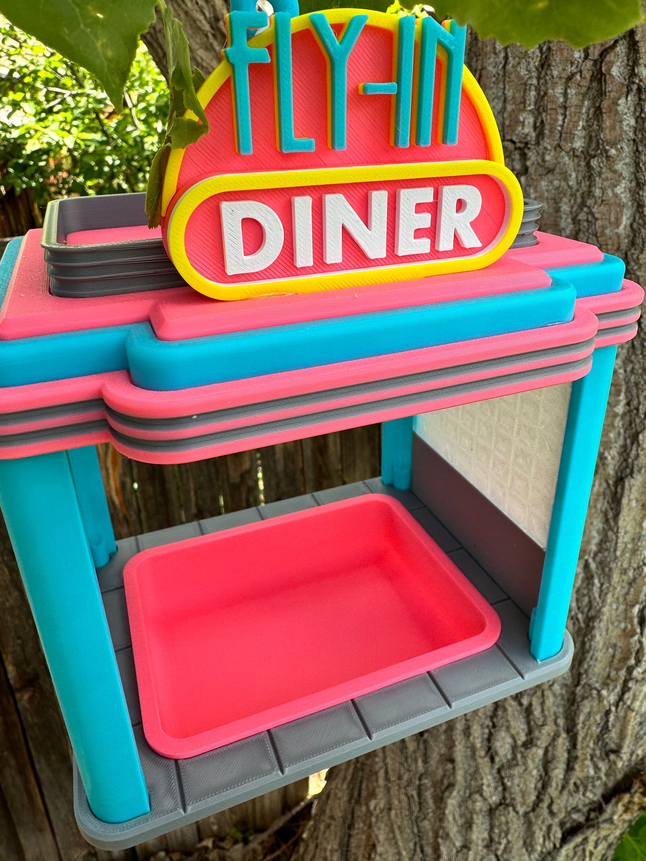 Bird Feeder | Retro Diner | 3D Printed