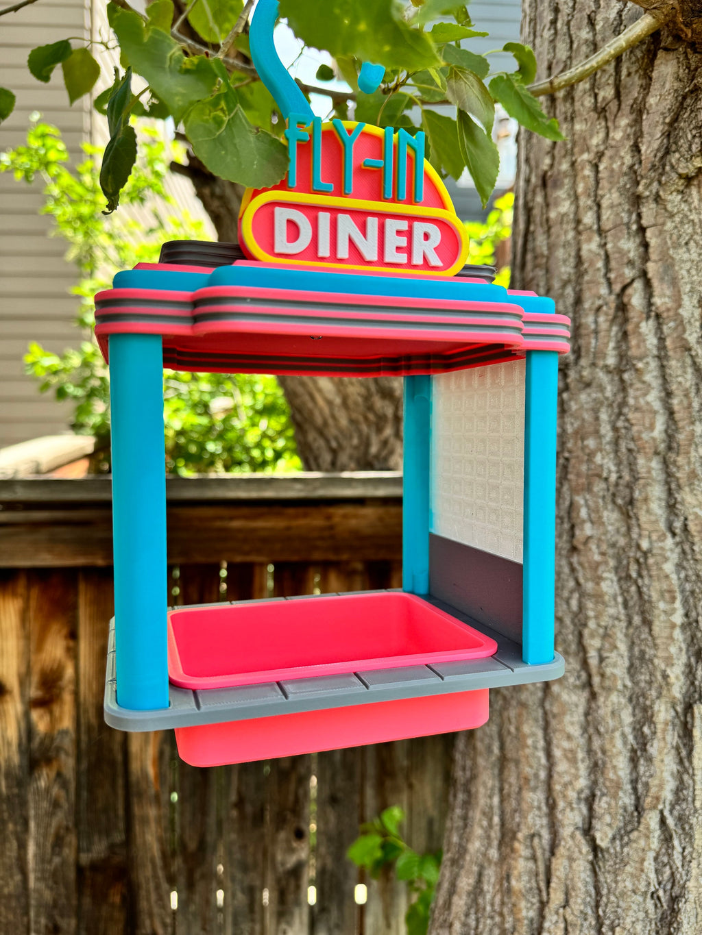Bird Feeder | Retro Diner | 3D Printed