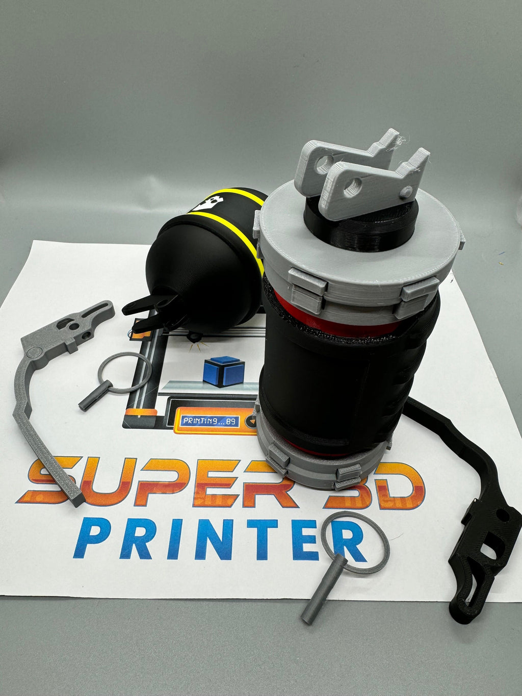 Helldivers 2 Props | Toy Video Game Replica | Not Real Working | 3D Printed | In Color | Magnetic Spoon | Non Functional | For Democracy