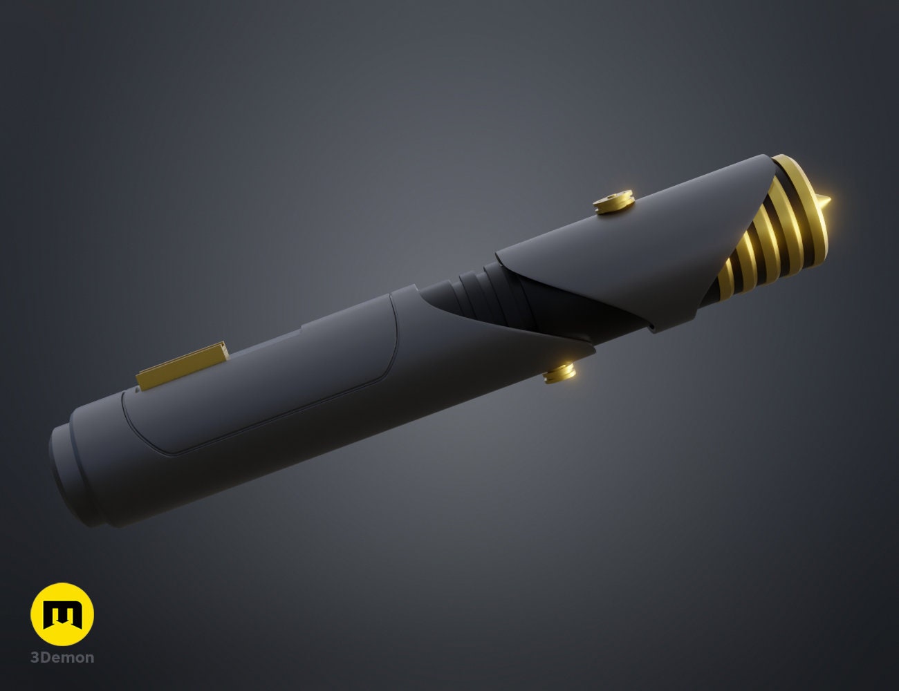 Depa Billaba Lightsaber | No Paint Required | 3D Printed | Jedi | Republic | Lightsaber Display Mount on Desk or Wall