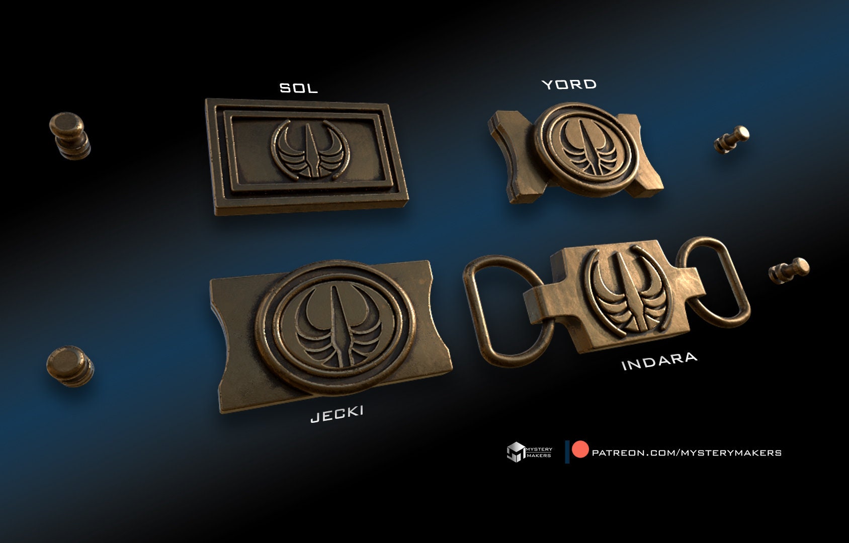 Belt Buckles | High Republic Jedi Order| 3D Printed Plastic | Acolyte | Cosplay Costume