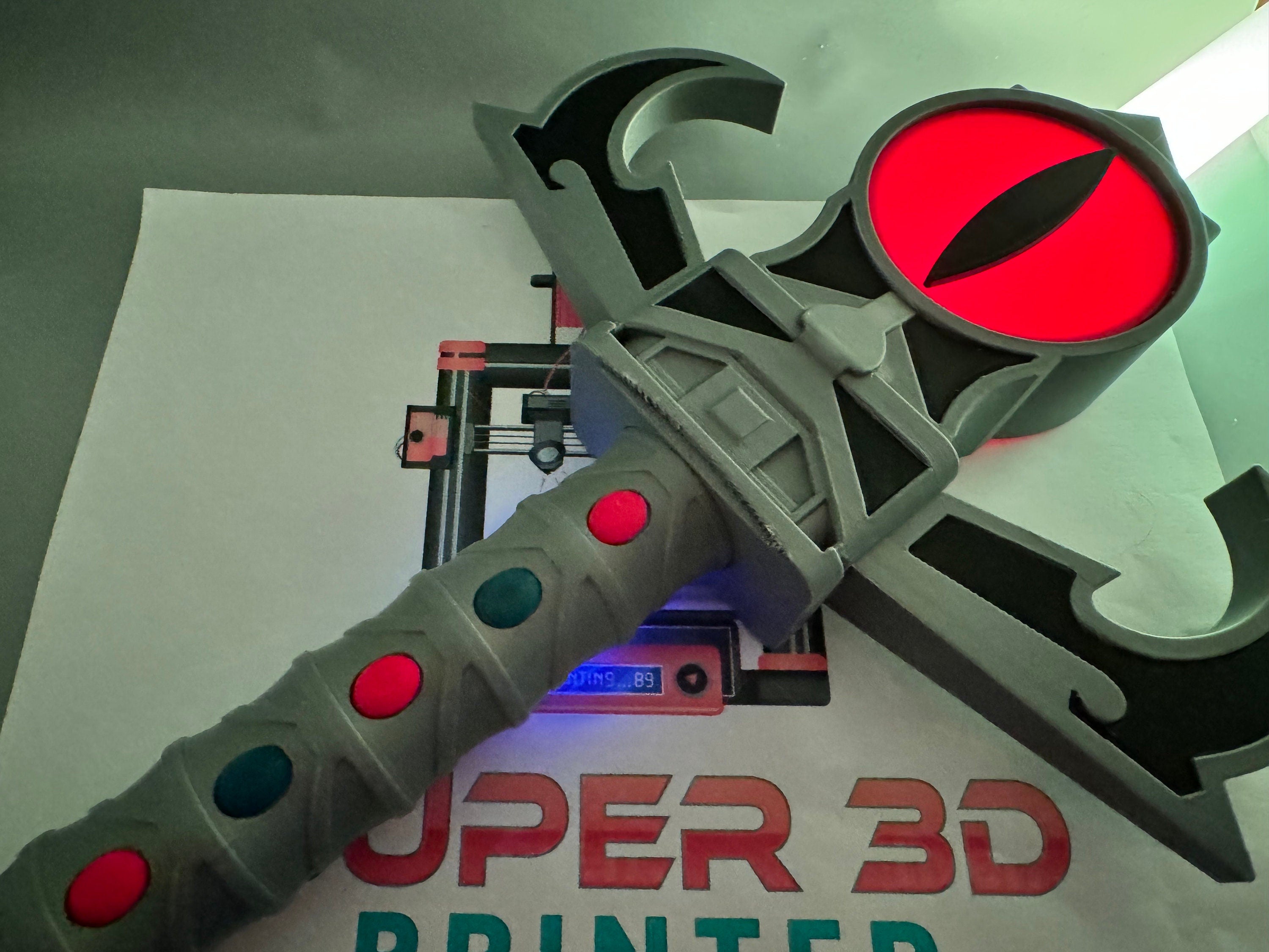 Thundercats Sword of Omens Lightsaber: 3D Printed, Light-Up with Sound