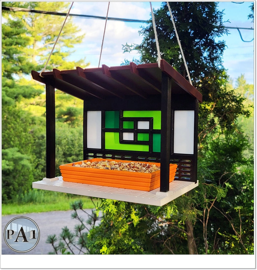 Bird Feeder | Mid Century Modern v3 | 3D Printed