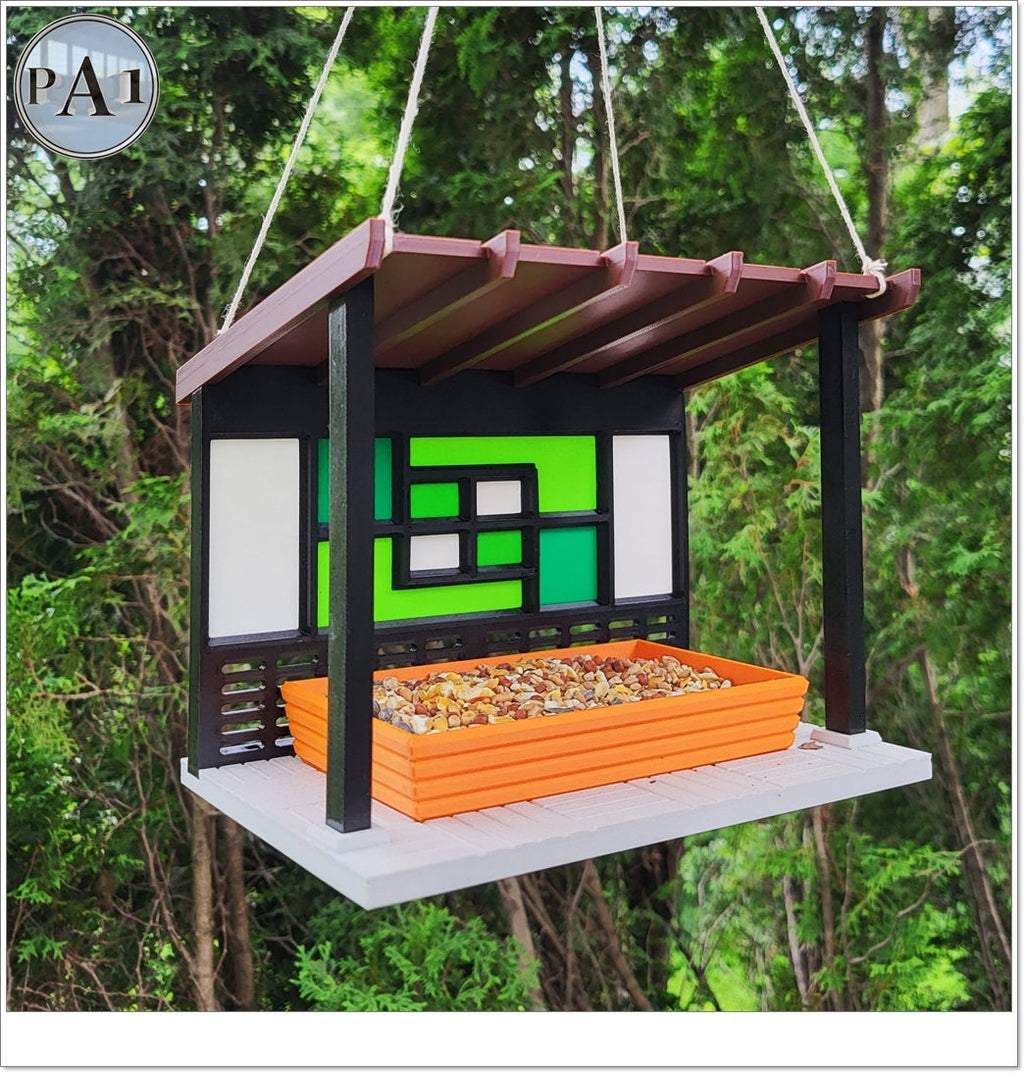 Bird Feeder | Mid Century Modern v3 | 3D Printed