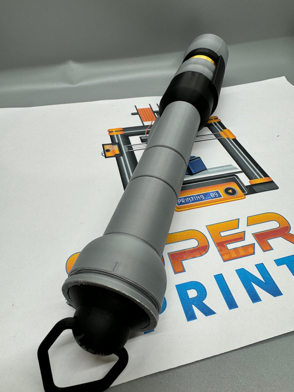 Qu Rahn Lightsaber | No Paint Required | 3D Printed | Dark Forces | Clone Wars | Lightsaber Display Mount on Desk or Wall