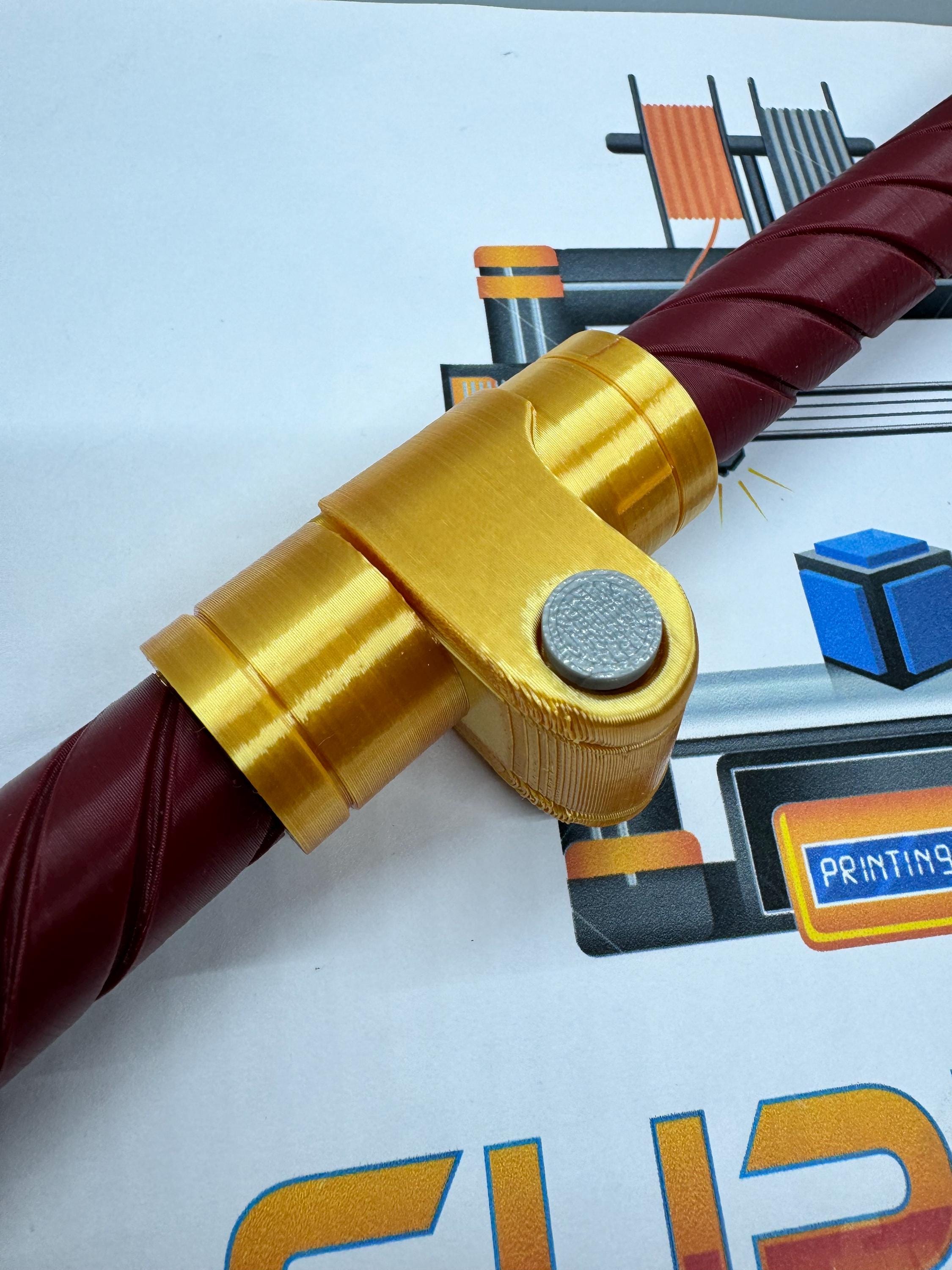 Orla Jareni Lightsaber: 3D Printed Hinged Double Blade - High Republic Prop