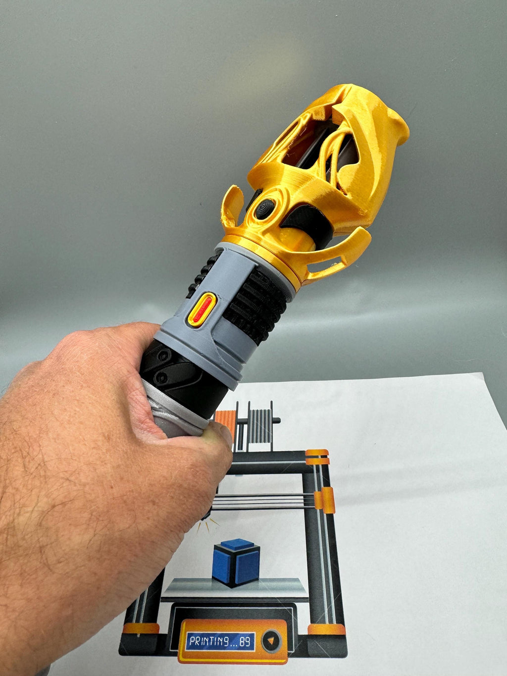 Dagan Gera Lightsaber: 3D Printed Jedi Survivor Display