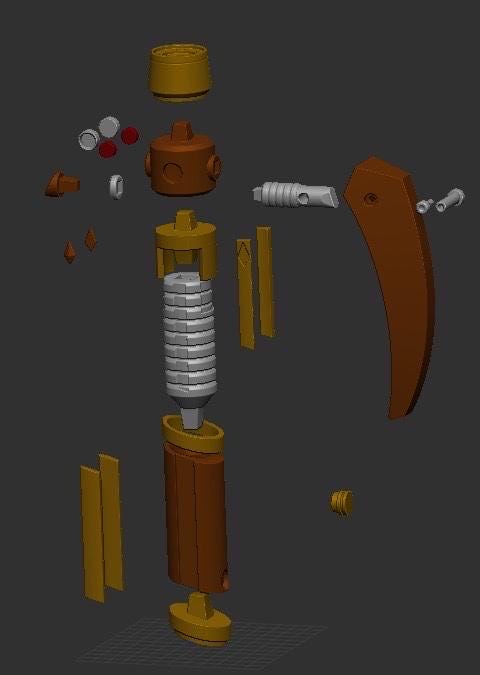 Sskeer's Lightsaber: 3D Printed High Republic Prop