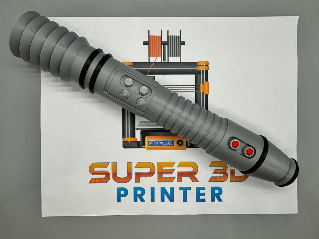 Kit Fisto's Lightsaber | No Paint Required | 3D Printed | Galaxy's Edge | Clone Wars | Lightsaber Display Mount on Desk or Wall