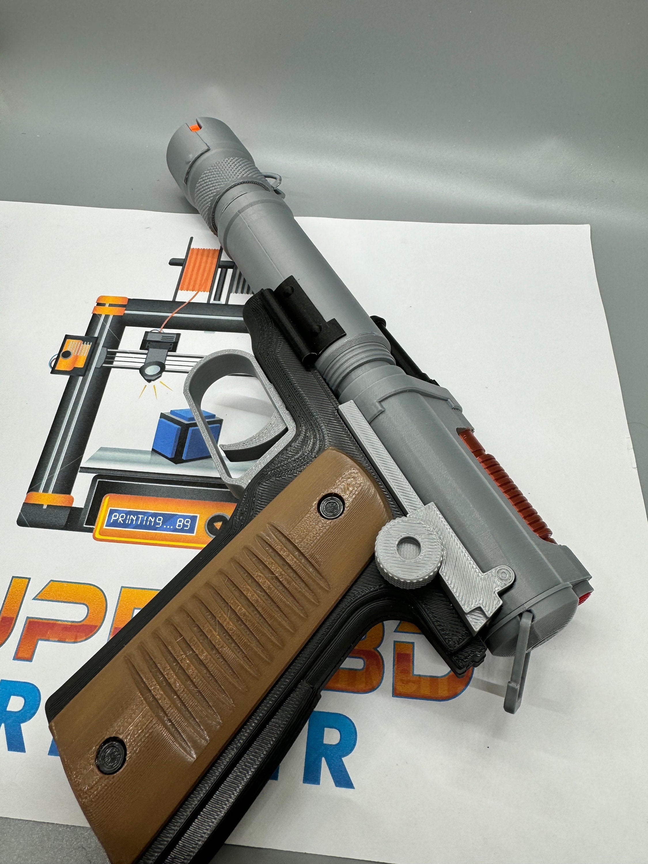 Kay Vess Blaster VM-19 Toy | Fully Assembled | No Paint Required | 3D Printed | Galactic Empire | Pyke | Movie Prop-Non-Functional