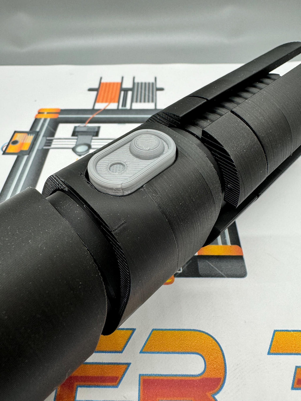 Qimir's Lightsaber from The Acolyte | The Stranger | No Electronics | 3D Printed | High Republic | Lightsaber Display Mount on Desk or Wall