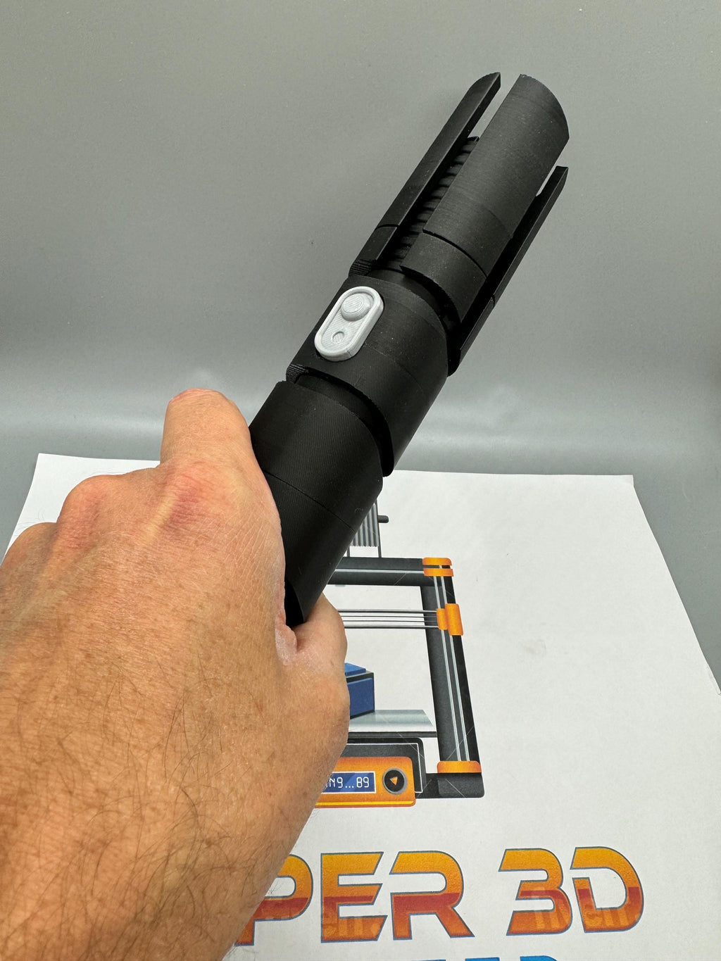 Qimir's Lightsaber from The Acolyte | The Stranger | No Electronics | 3D Printed | High Republic | Lightsaber Display Mount on Desk or Wall