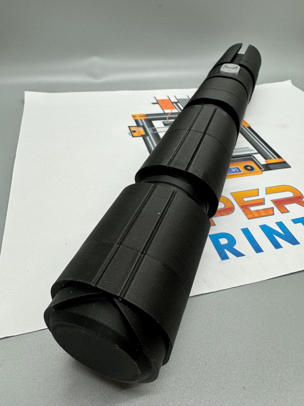Qimir's Lightsaber from The Acolyte | The Stranger | No Electronics | 3D Printed | High Republic | Lightsaber Display Mount on Desk or Wall