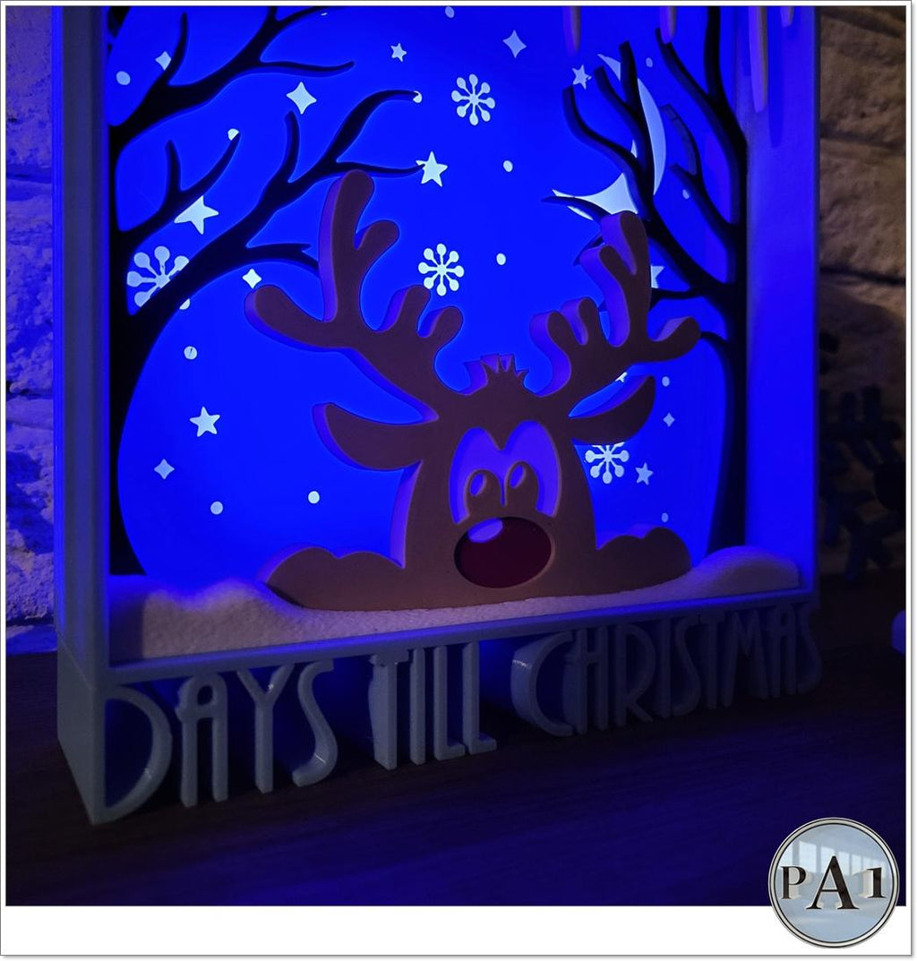 Christmas Countdown: Rudolph Reindeer 3D Printed Holiday Decor