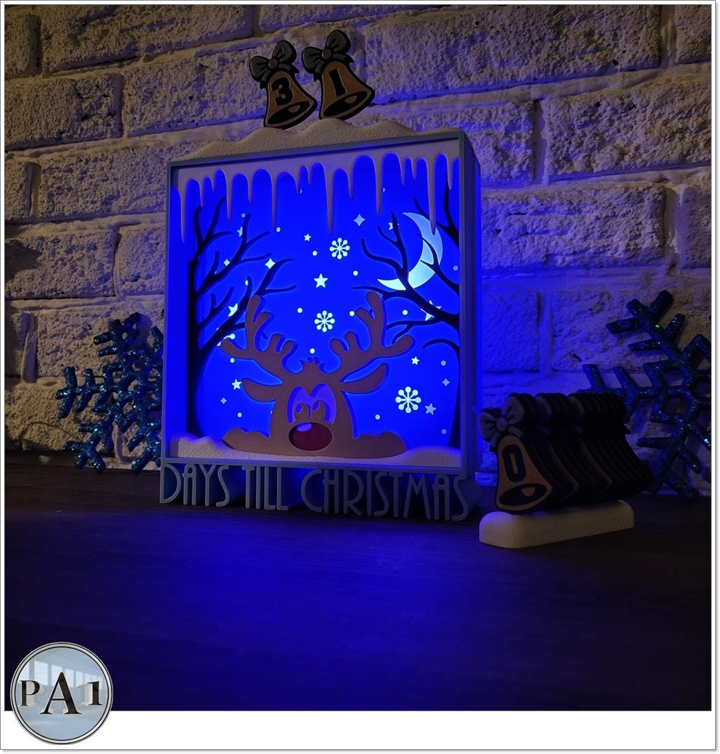 Christmas Countdown: Rudolph Reindeer 3D Printed Holiday Decor