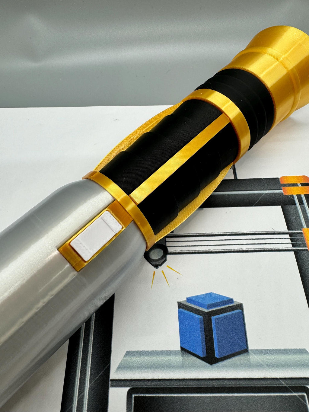 Bell Zettifar Lightsaber: 3D Printed High Republic Prop