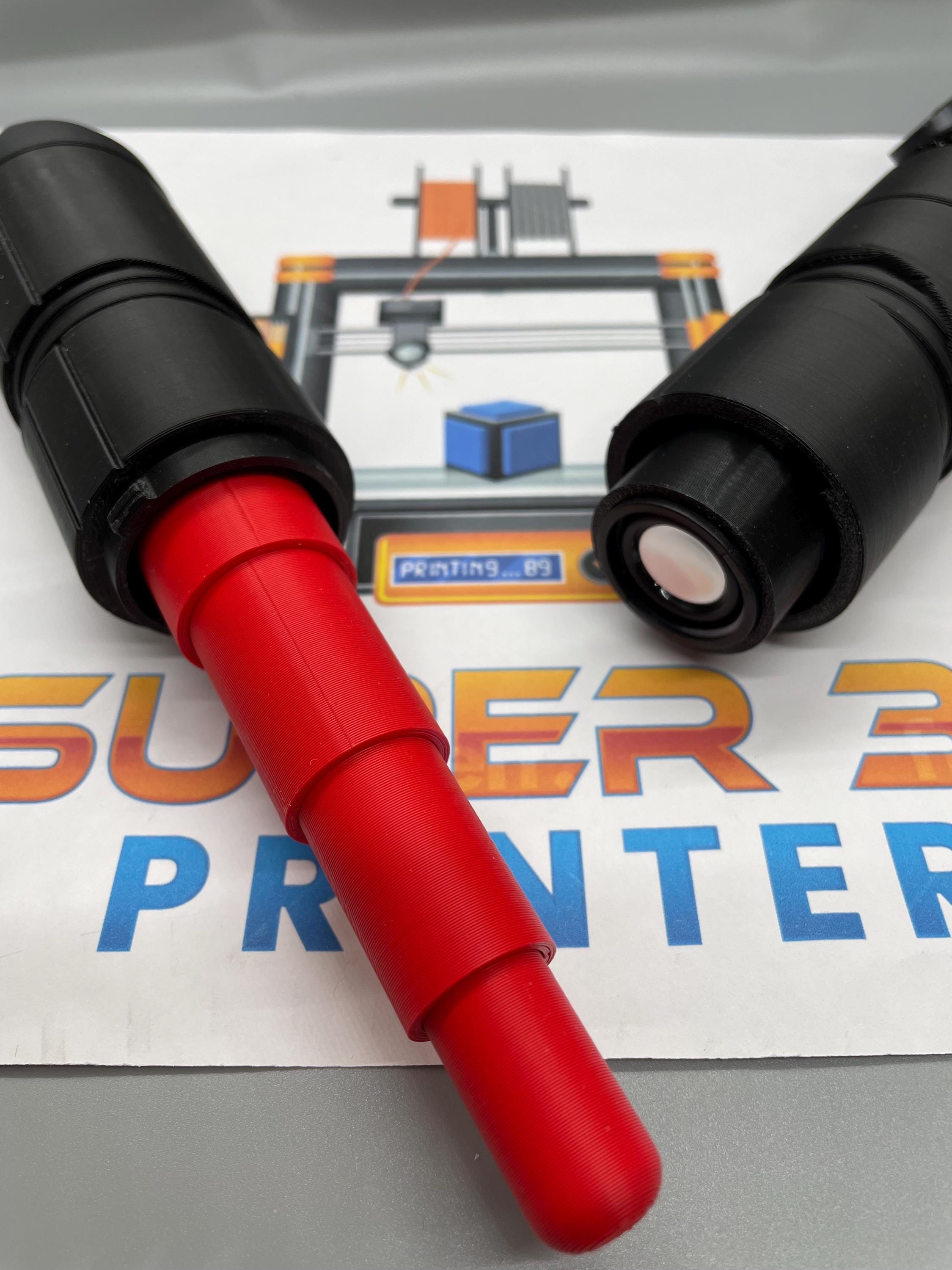 The Stranger Qimir's Lightsaber from The Acolyte: Working Light Up Sound FX, 3D Printed Saber