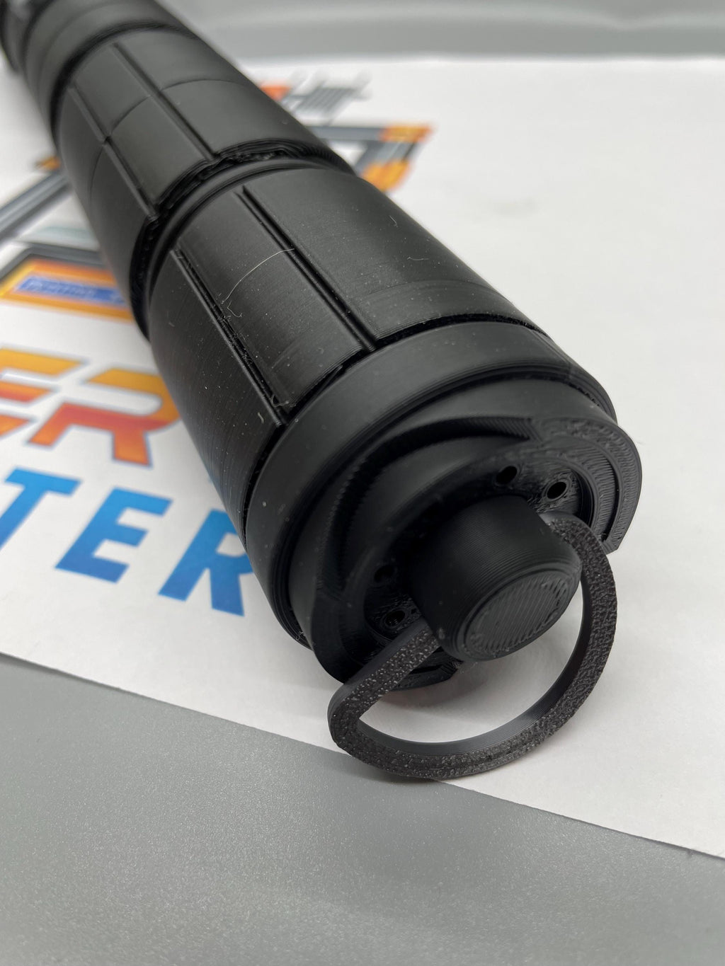 The Stranger Qimir's Lightsaber from The Acolyte: Working Light Up Sound FX, 3D Printed Saber