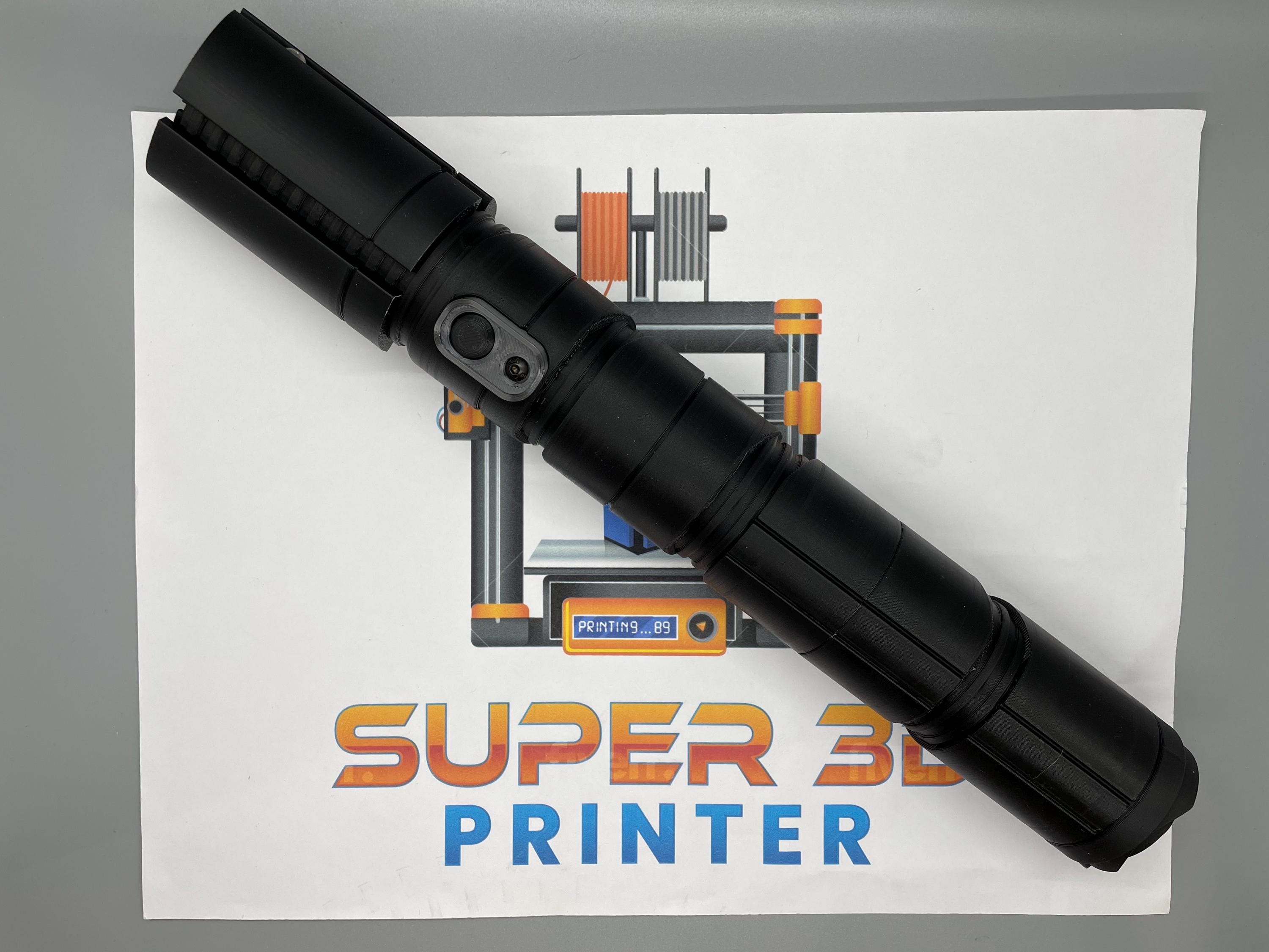 The Stranger Qimir's Lightsaber from The Acolyte: Working Light Up Sound FX, 3D Printed Saber