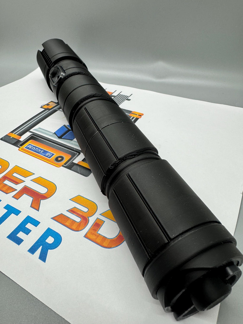 Qimir's Retractable Lightsaber from The Acolyte | The Stranger | Collapsible Saber-No Paint Required-3D Printed | Lightsaber Display Mount