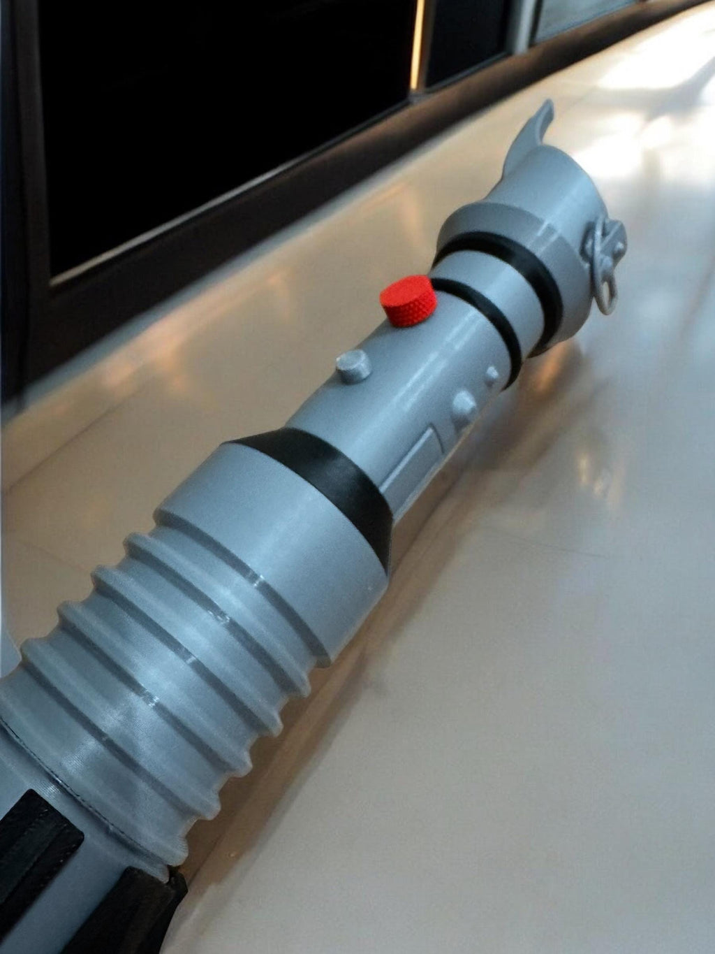 Savage Opress' Lightsaber | No Paint Required | 3D Printed | Galaxy's Edge | Clone Wars | Lightsaber Display Mount on Desk or Wall