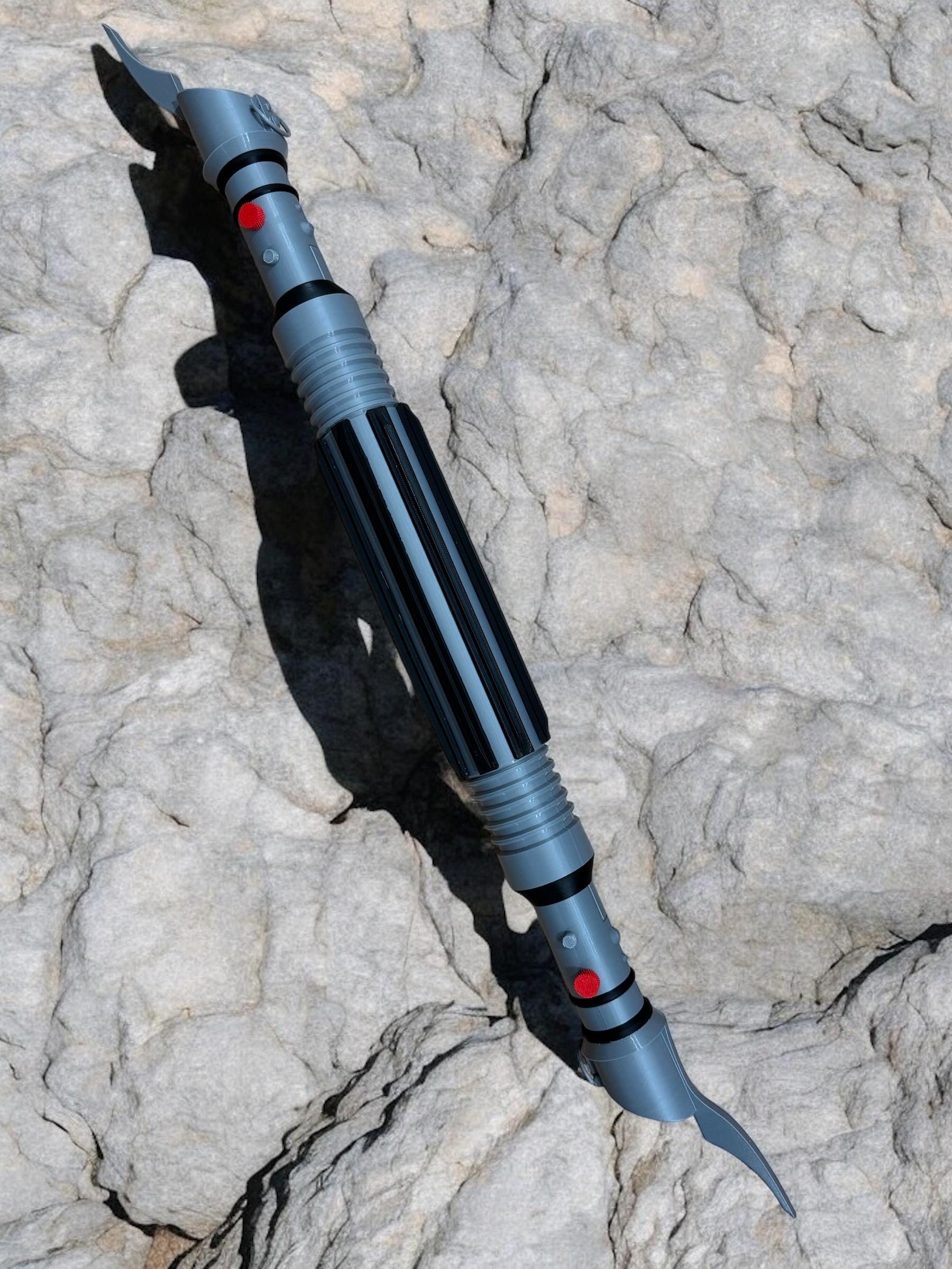 Savage Opress' Lightsaber | No Paint Required | 3D Printed | Galaxy's Edge | Clone Wars | Lightsaber Display Mount on Desk or Wall