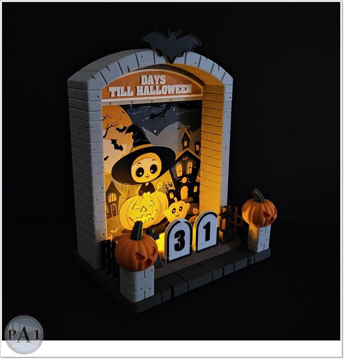 Halloween Countdown: Dragon & Haunted 3D Printed House Decor